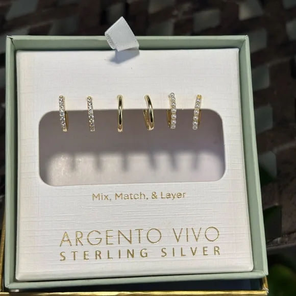 Petite Hoop Earrings - Picture 7 of 9